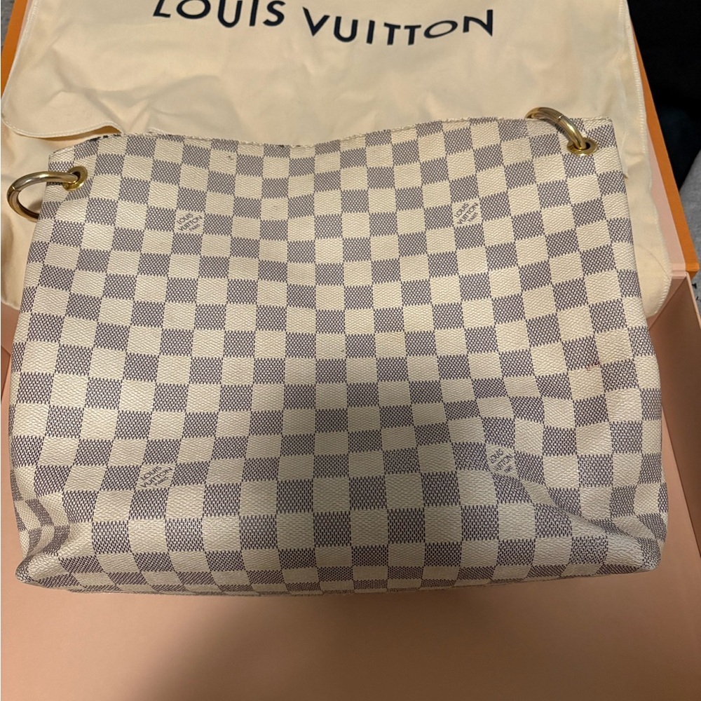 Louis Vuitton Graceful PM Damier Azur Shoulder Bag
